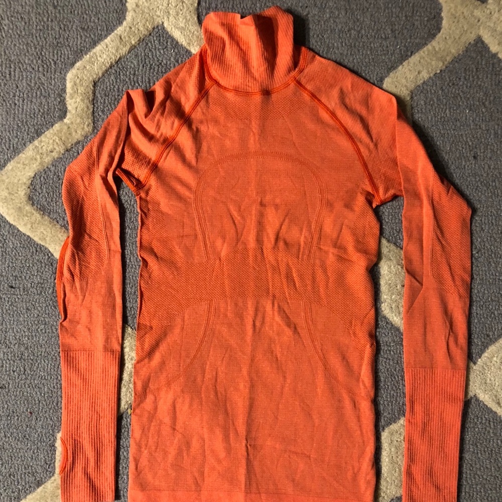 Lululemon. Never worn, sherbert turtleneck